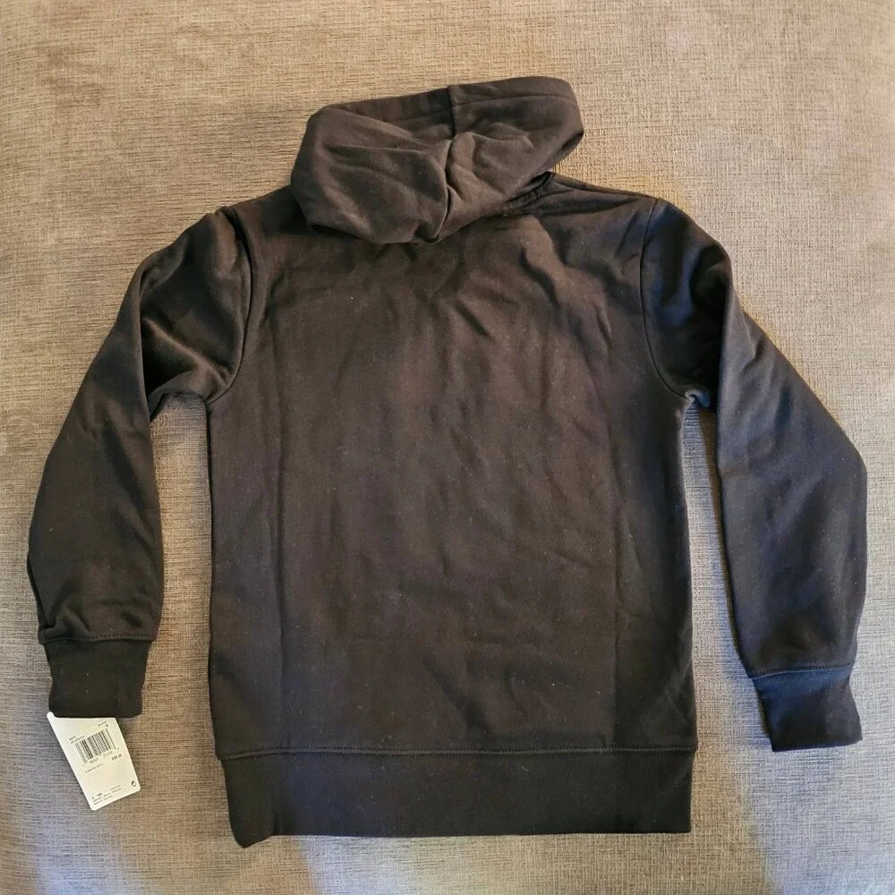 NWT Jordan Big Kids Black Fleece Pullover Hoodie Size Medium